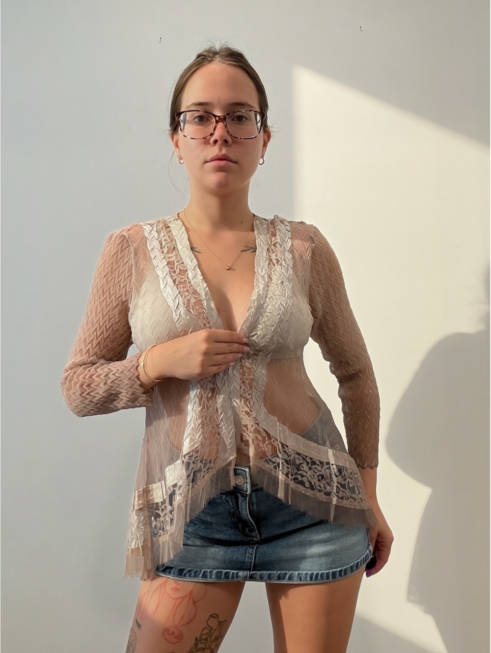 Komarov vintage sheer cardigan